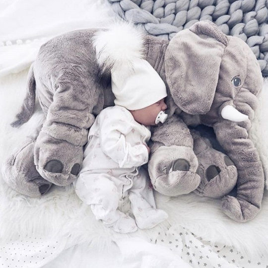 CuddlePhant™ Plüsch-Elefantenkissen – Sanftes Kuscheltier & Schlafbegleiter