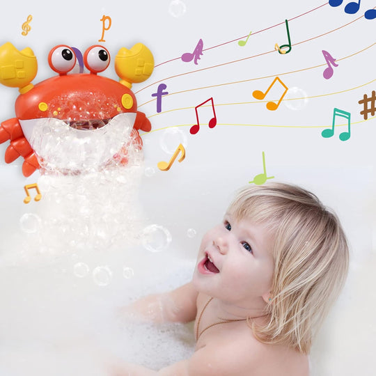 BubbleBeats™ Krab – Interaktives Badspeelzeug mit Musik & Seifenblasen