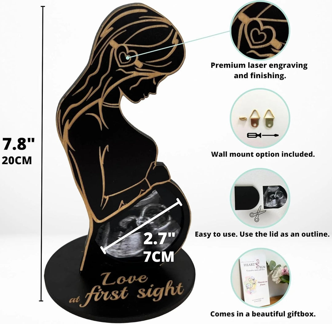 HeartPrint™ – Baby Echo-Fotografien aus Holz