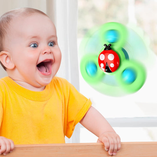 Spin & Play™ – Sensorisches Baby-Spinner-Set (3 Stück)