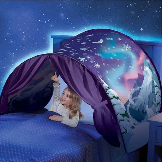 DreamCocoon™ – Kinderbettzelt – Abenteuerlicher Schlafplatz
