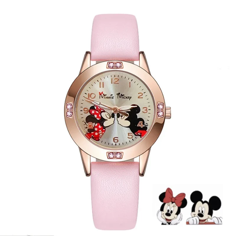 StitchTime™ – Disney Stitch & Mickey Minnie Quartz Watch