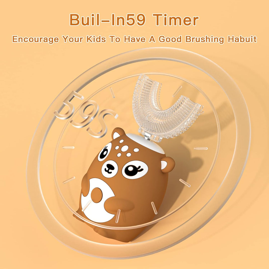 MiloBrush™ Deer Edition – Automatischä Chindertandbürschtli (0–6 Jahr)