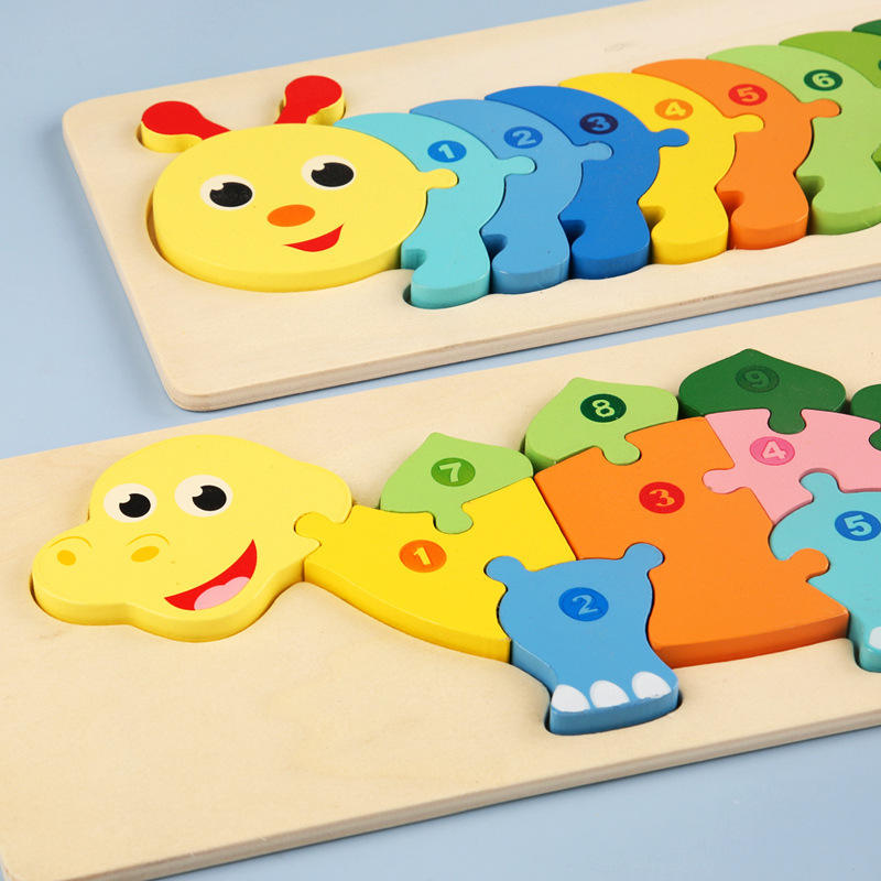 AnimalPuzzle™ Lern-Holzpuzzle Kinderspielzeug für Chind