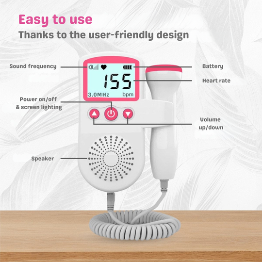 HeartMate™ Schwangerschafts-Doppler – Herzschlag deines Babys hören