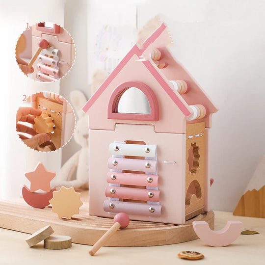 DreamNest™  - Montessori Holzspielzeughaus