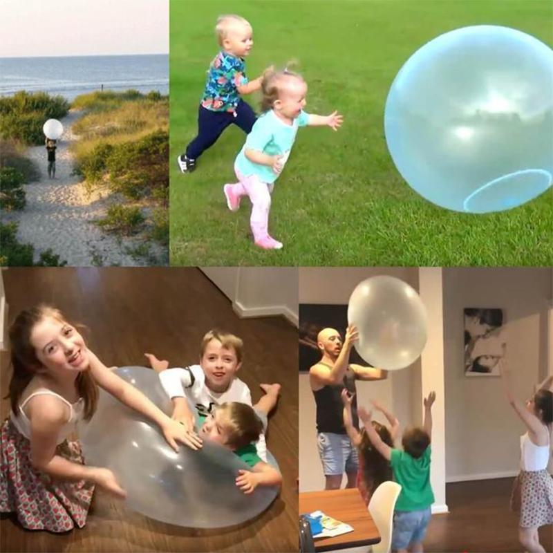 WobbleWonder™ - Reißfester aufblasbarer Seifenblasenball