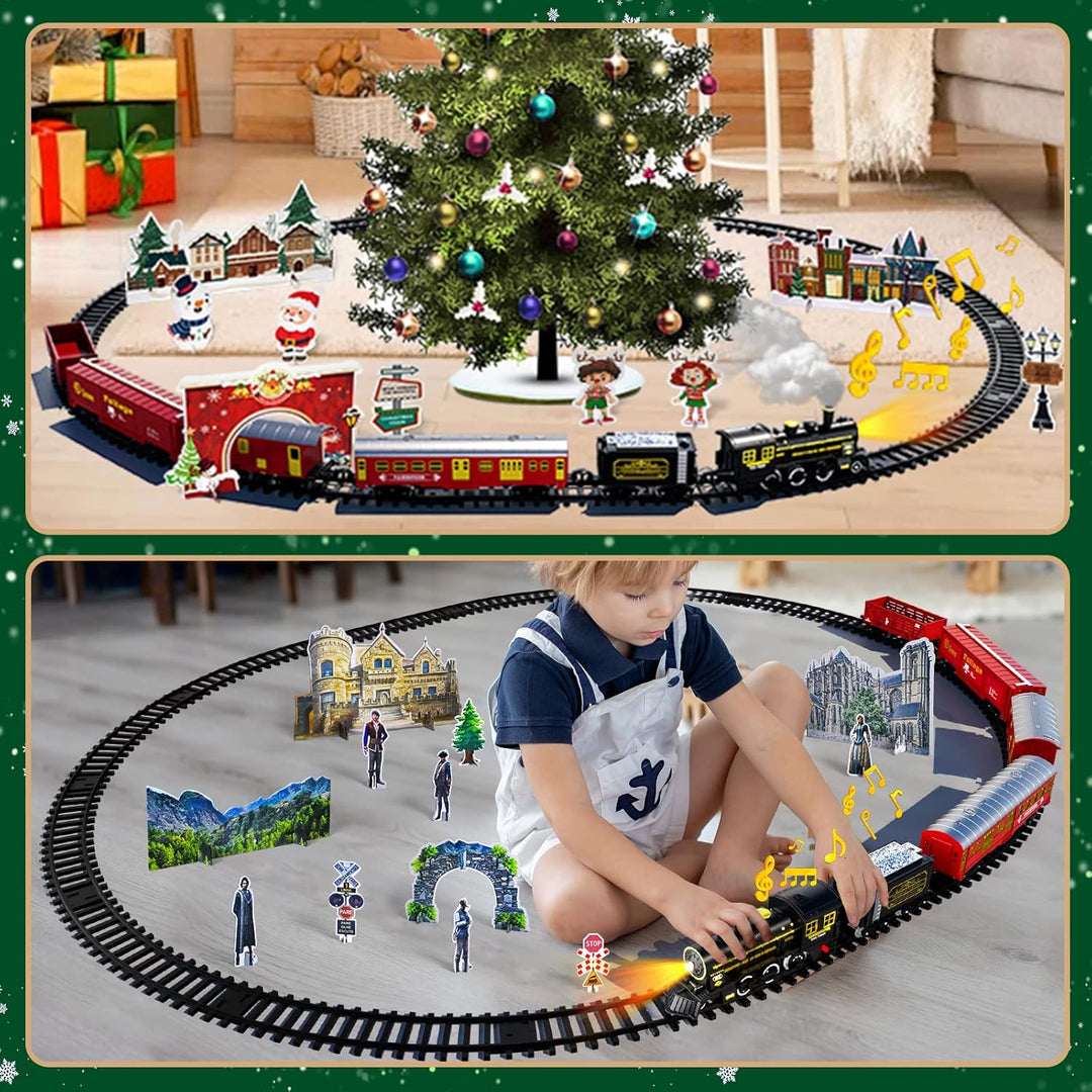 SteamDream™ – Magisches klassisches Dampfeisenbahn-Set für Kinder