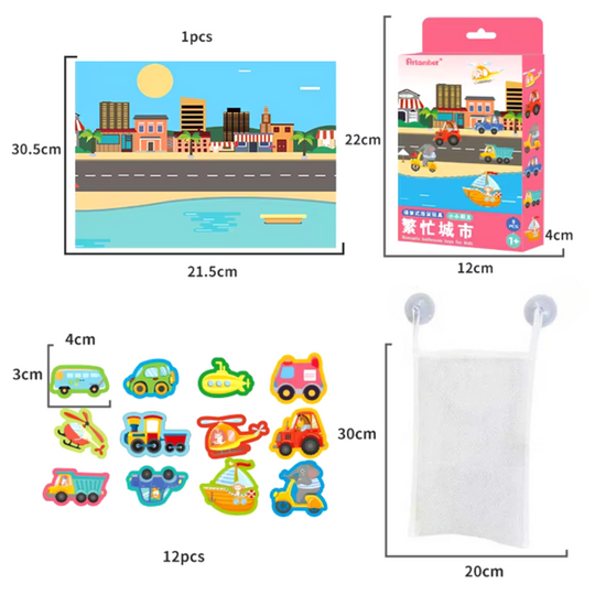 AquaZoo™ – Badpuzzle für Baby & Kleinkind aus Schaumstoff