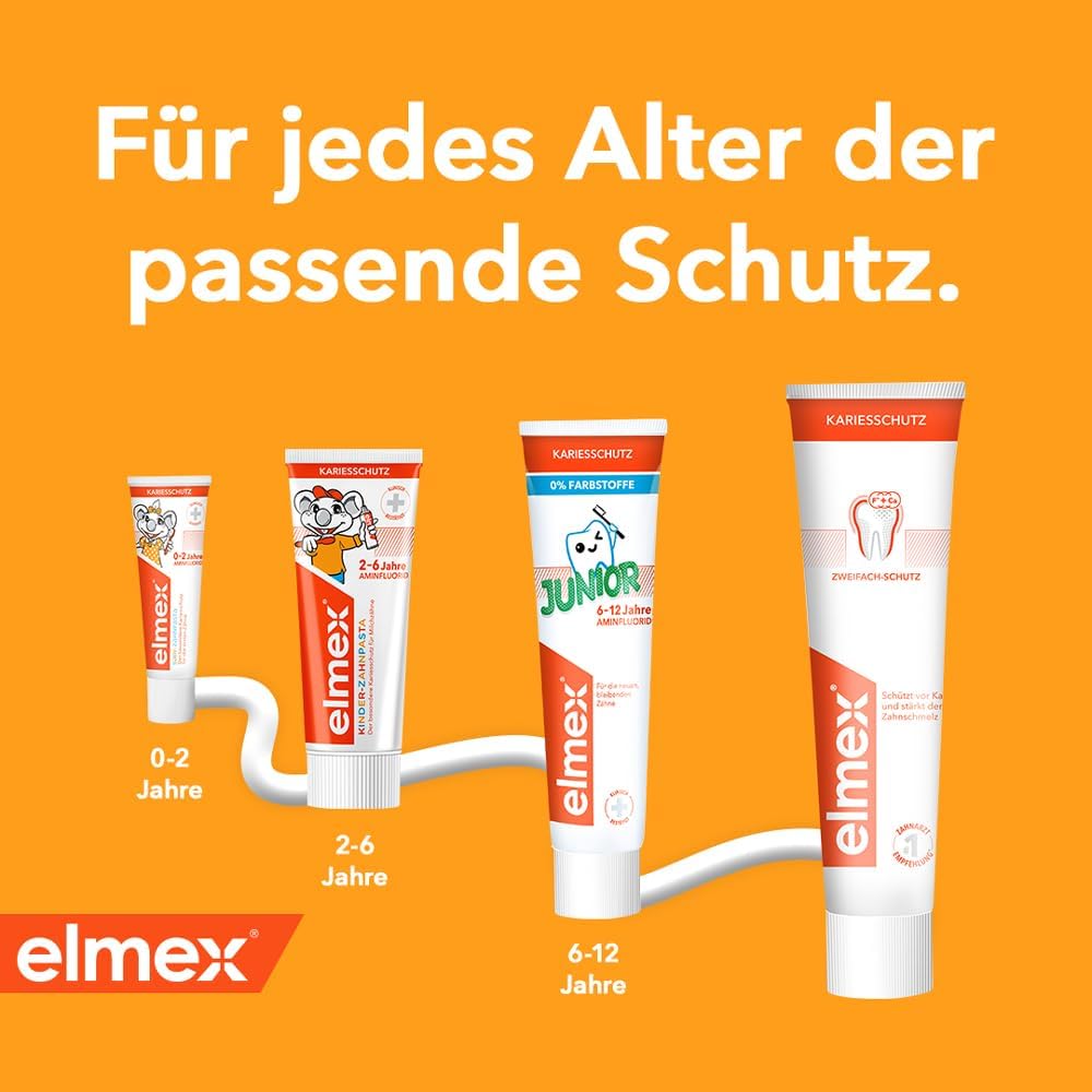elmex Kindertandpasta 2-6 Jahre, 6-12 Jahre