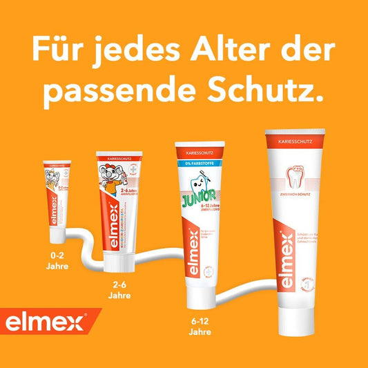elmex Kindertandpasta 2-6 Jahre, 6-12 Jahre