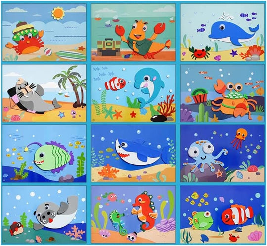 StickieTales™ – Kreative 3D-Sticker-Puzzles aus Schaumstoff