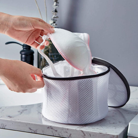 wiederverwendbarer Wäschesack mit Reißverschluss für BHs, Kleidung, Socken, Babykleidung
