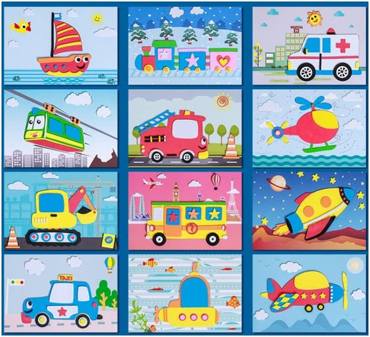 StickieTales™ – Kreative 3D-Sticker-Puzzles aus Schaumstoff