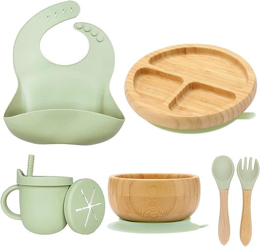 TinyTummy™ – Bambus Teller &amp; Löffel Set