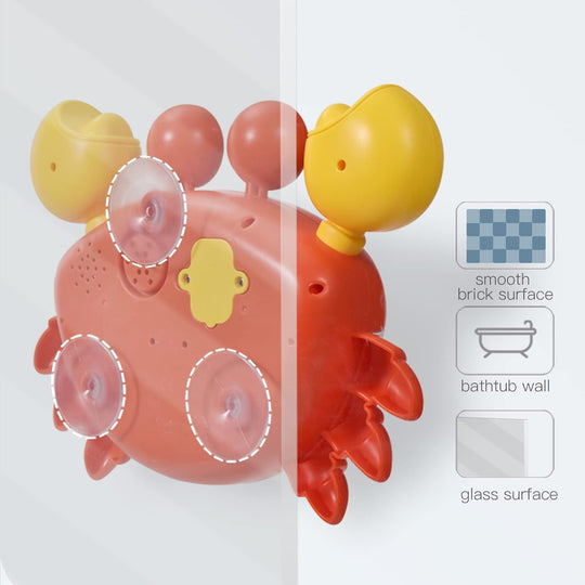 BubbleBeats™ Krab – Interaktives Badspeelzeug mit Musik & Seifenblasen