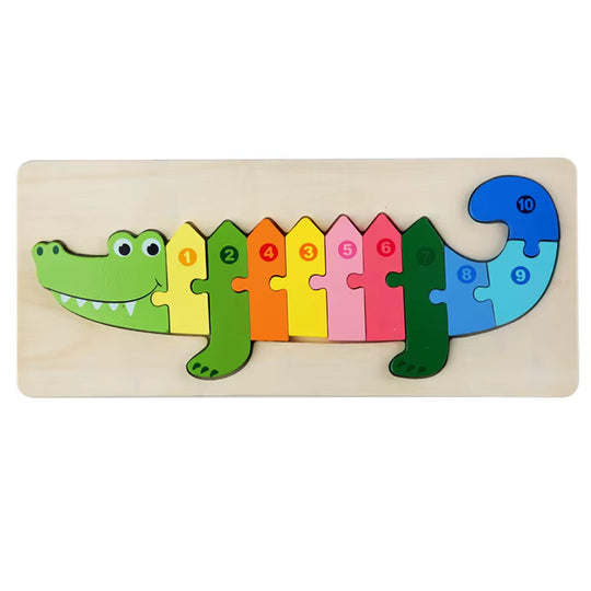 AnimalPuzzle™ Lern-Holzpuzzle Kinderspielzeug für Chind