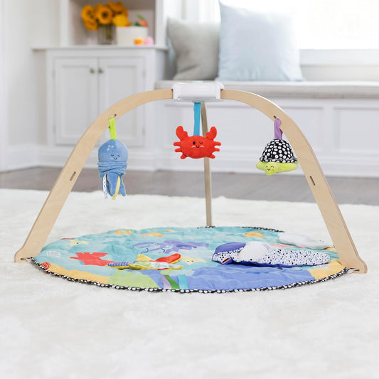 OceanPlay™ – Holz-Babygym mit Lernspielmatte