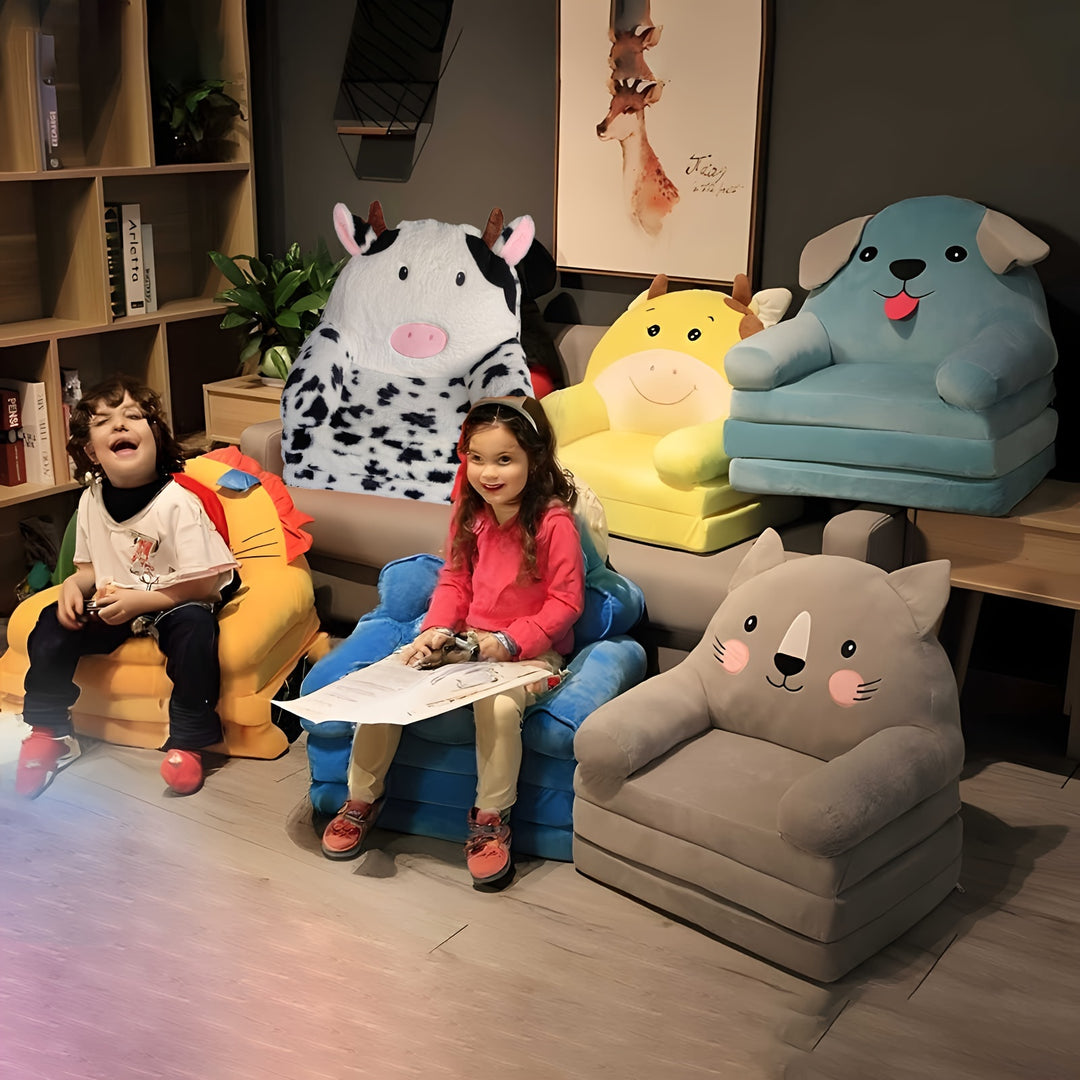 MiloChair™ – Foldable 2-in-1 Comfortable Kids’ Lounge Chair (Ages 2+)