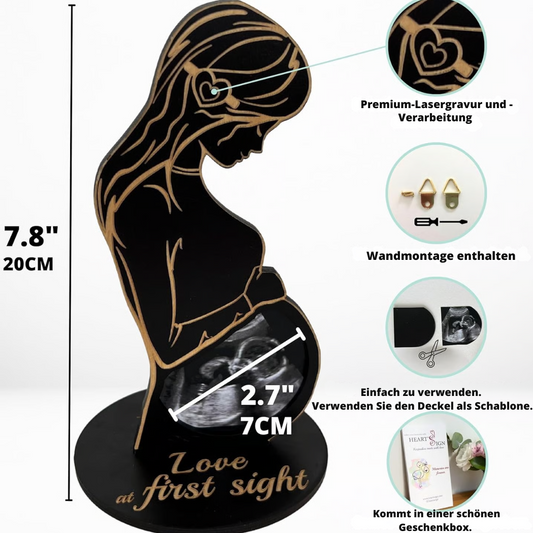HeartPrint™ – Baby Echo-Fotografien aus Holz
