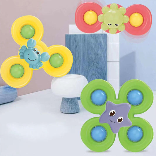 Spin & Play™ – Sensorisches Baby-Spinner-Set (3 Stück)