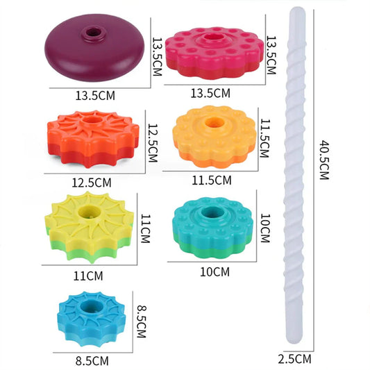 Spinning Tower mit Farben