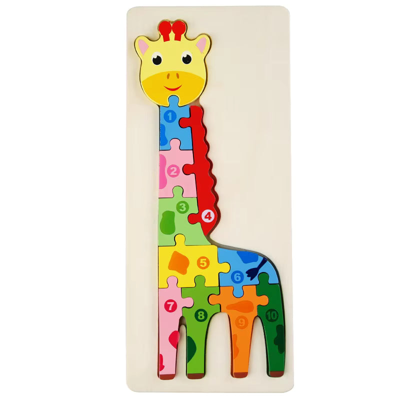 AnimalPuzzle™ Lern-Holzpuzzle Kinderspielzeug für Chind
