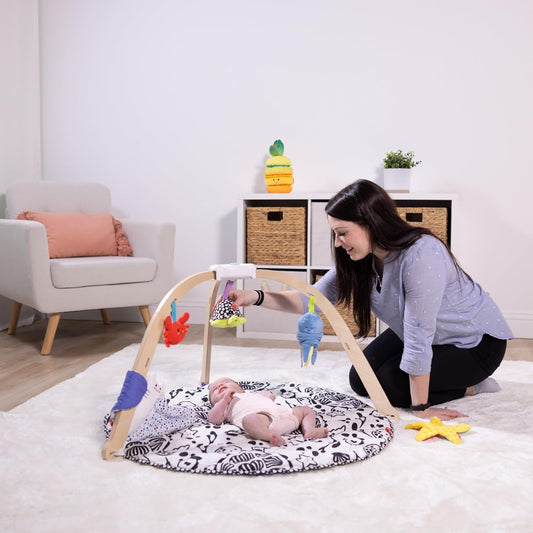 OceanPlay™ – Holz-Babygym mit Lernspielmatte