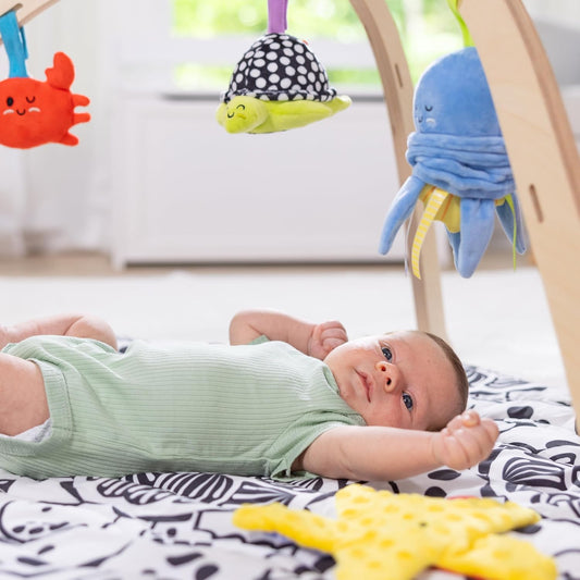 OceanPlay™ – Holz-Babygym mit Lernspielmatte