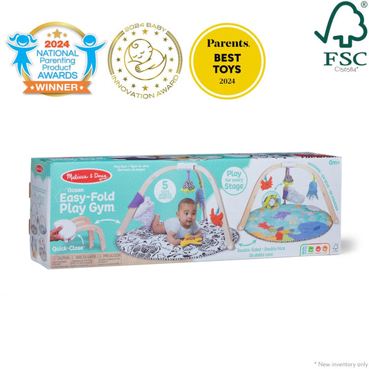 OceanPlay™ – Holz-Babygym mit Lernspielmatte
