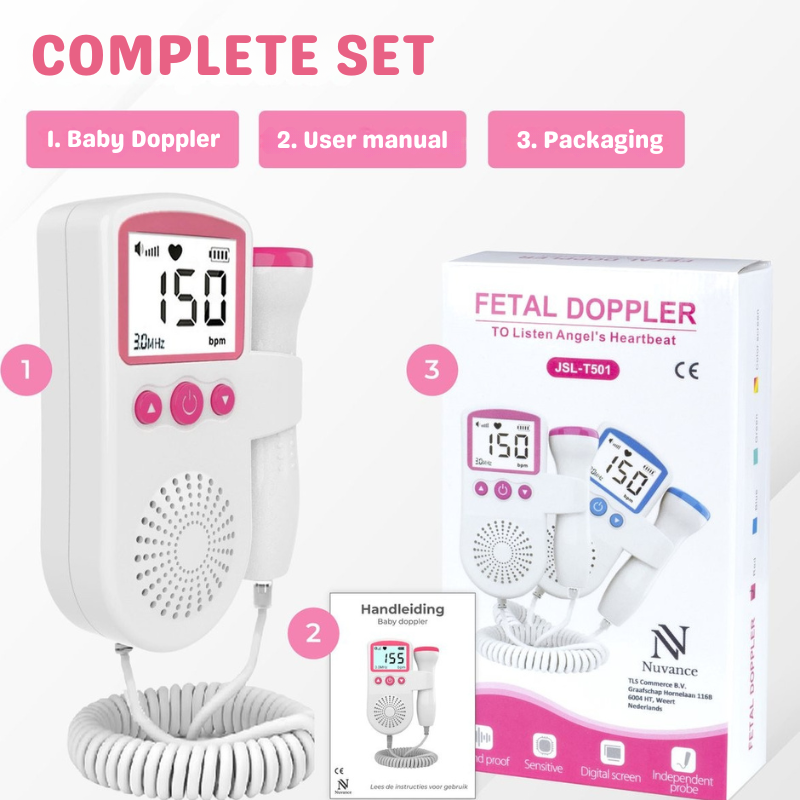 HeartMate™ Schwangerschafts-Doppler – Herzschlag deines Babys hören