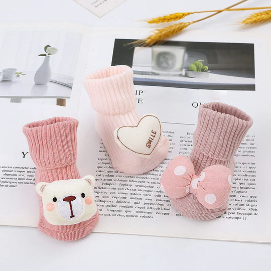Plush sock shoes for babies
