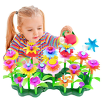 BlossomBuild™ – Montessori Bluemegarte Spielset – Kreativ & Lehrreich für Kinder ab 3