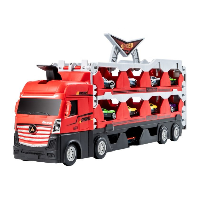 Spielspaß mit Rennstreckentransporter