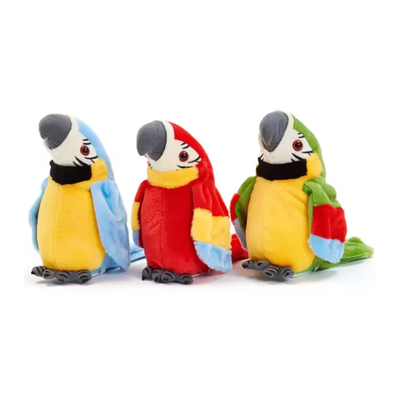 TalkieTuk™ – Ihr gesprächiger Kuschelfreund – Sprechender Papagei