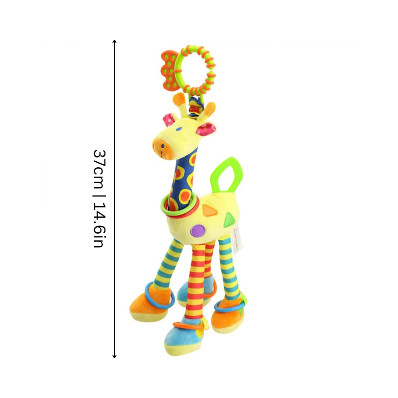 ChewiGira™ – Weiche Giraffe mit Beißring – Sensorisches Kuscheltier