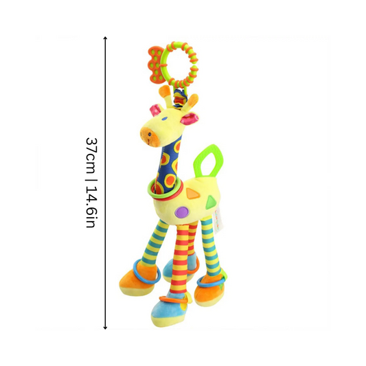 ChewiGira™ – Weiche Giraffe mit Beißring – Sensorisches Kuscheltier