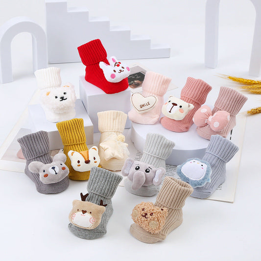 Plüsch-Sockenschuhe für Babys