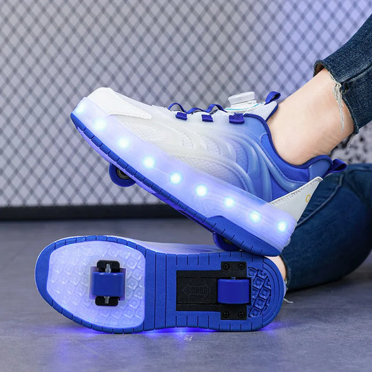 GlowRoll™ – Kinder LED Rollschueh – Leuchtend, Stylisch & Sicher