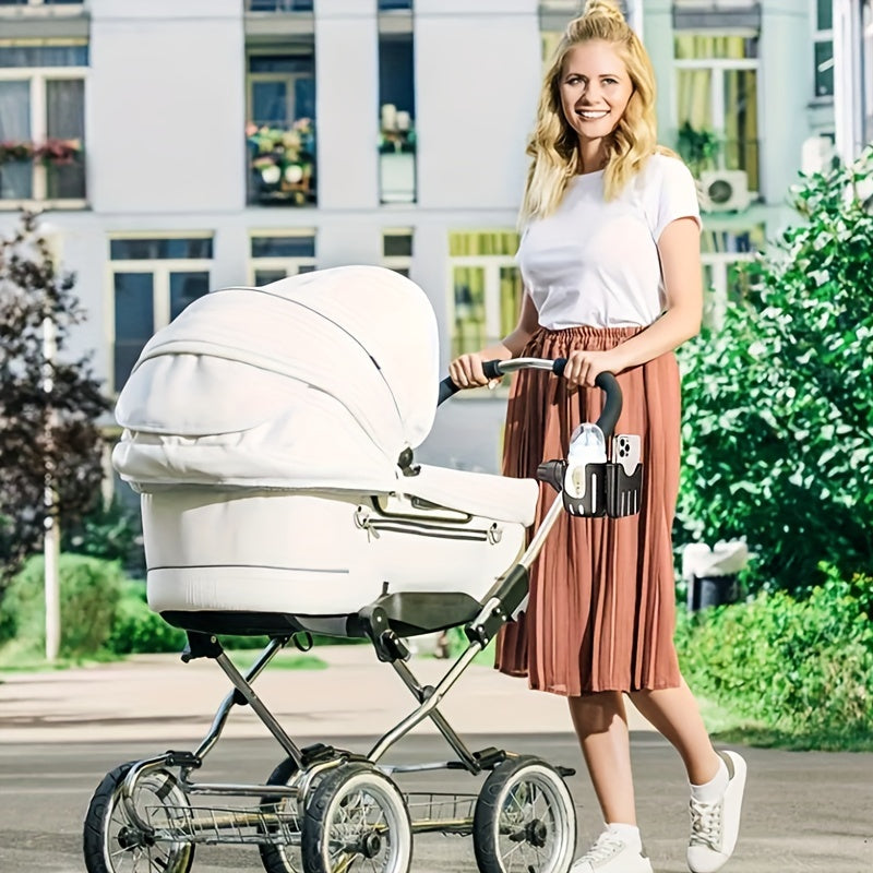 TinyClip™ – Kinderwagenhalter für Handy & Getränk