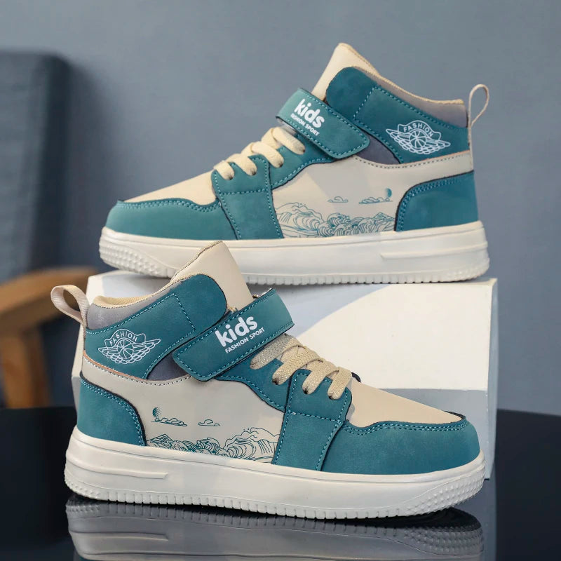 StepActive™ – Leder Sneakers für Chind – Klassisch, Komfortabel & Rutschfest