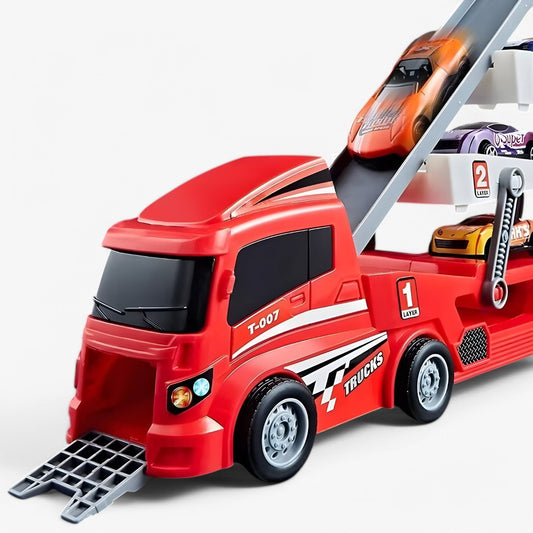 LoadRacer™ | Spielzeug-Autotransporter – lehrreich und unterhaltsam!