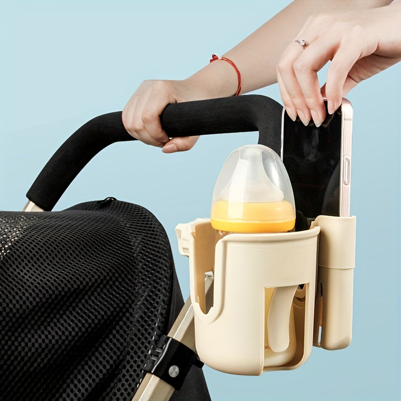 TinyClip™ – Kinderwagenhalter für Handy & Getränk