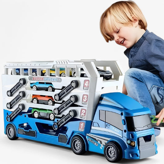 LoadRacer™ | Spielzeug-Autotransporter – lehrreich und unterhaltsam!