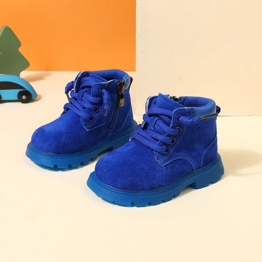 SuedeStride™ – Kinder Boots aus Veloursleder – Stylisch & Robust