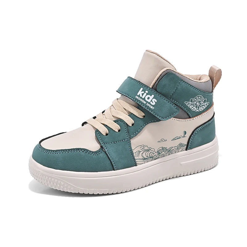 StepActive™ – Leder Sneakers für Chind – Klassisch, Komfortabel & Rutschfest