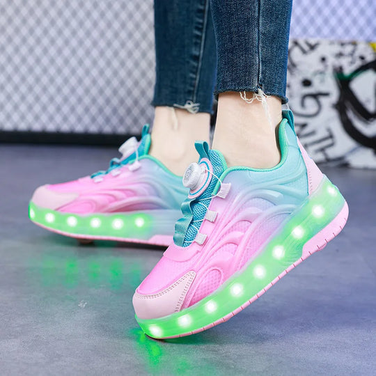 GlowRoll™ – Kinder LED Rollschueh – Leuchtend, Stylisch & Sicher