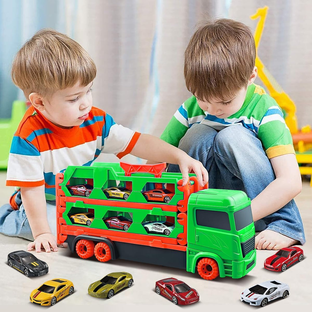 SpeedTruck™ 2-in-1 Spielzeugtruck – Rennen, Transportieren & Aufbewahren