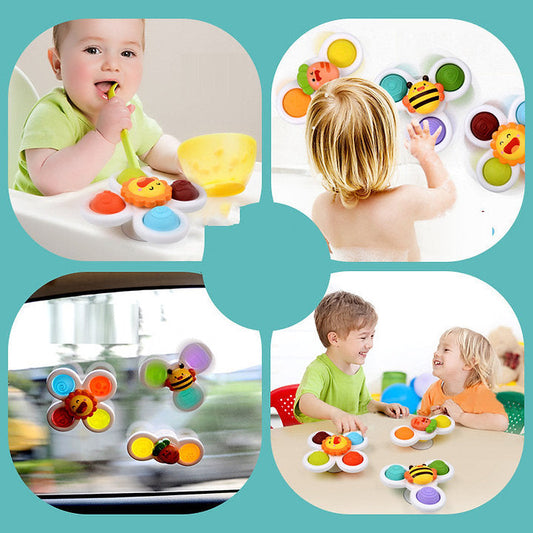 Spin & Play™ – Sensorisches Baby-Spinner-Set (3 Stück)
