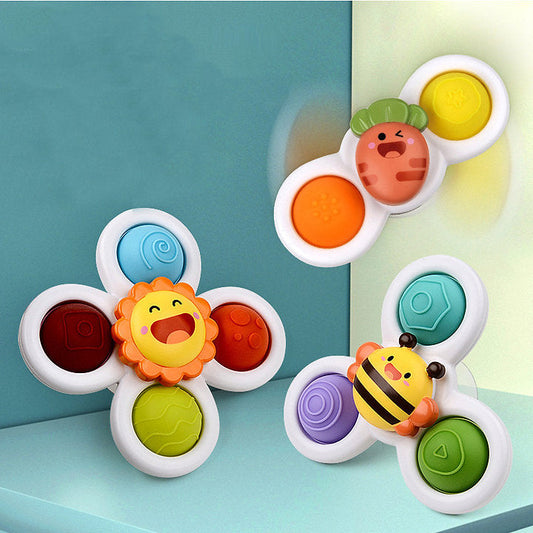Spin & Play™ – Sensorisches Baby-Spinner-Set (3 Stück)